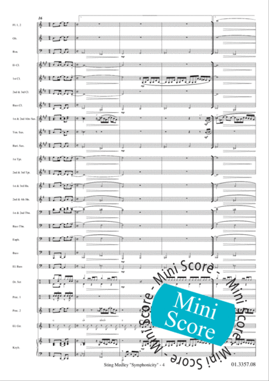 Sting Medley Sting Medley Concert Band scores gallery preview page 8