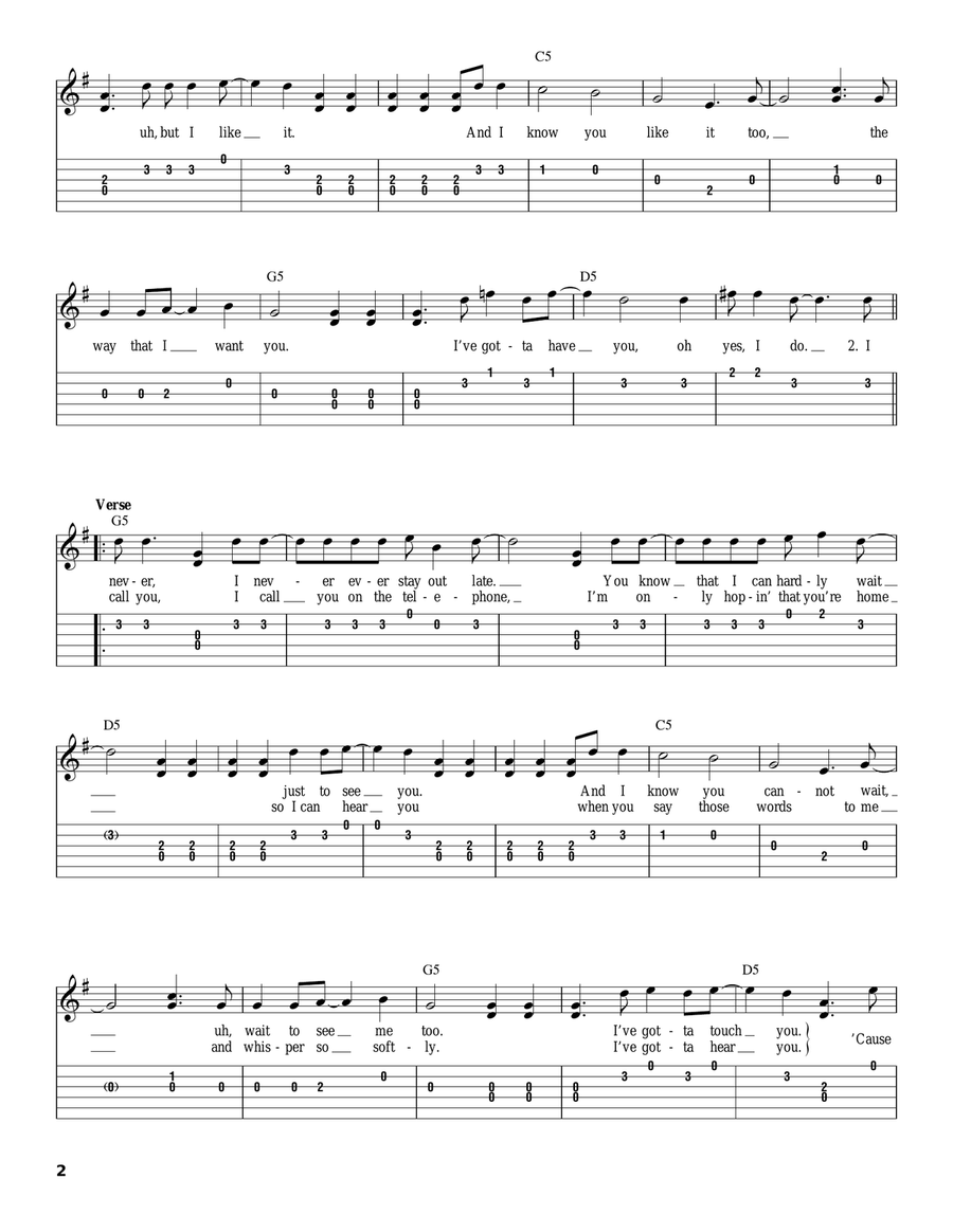 Talk Dirty To Me Acoustic Guitar scores gallery preview page 2