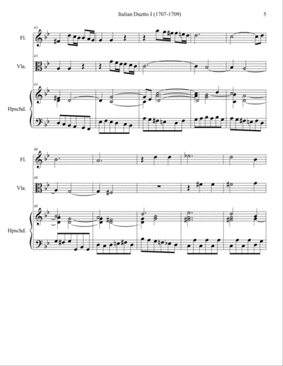 Italian Duetto 1 Small Ensemble scores gallery preview page 5
