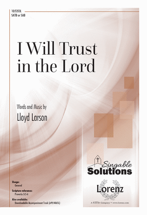 Book cover for I Will Trust in the Lord