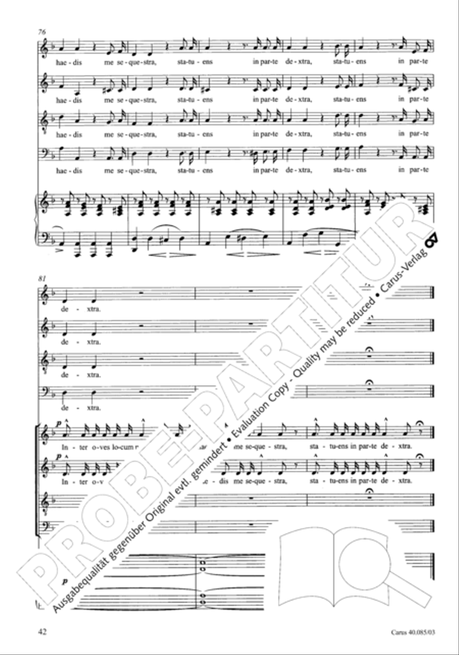 Missa pro defunctis Missa pro defunctis 4-Part scores gallery preview page 43