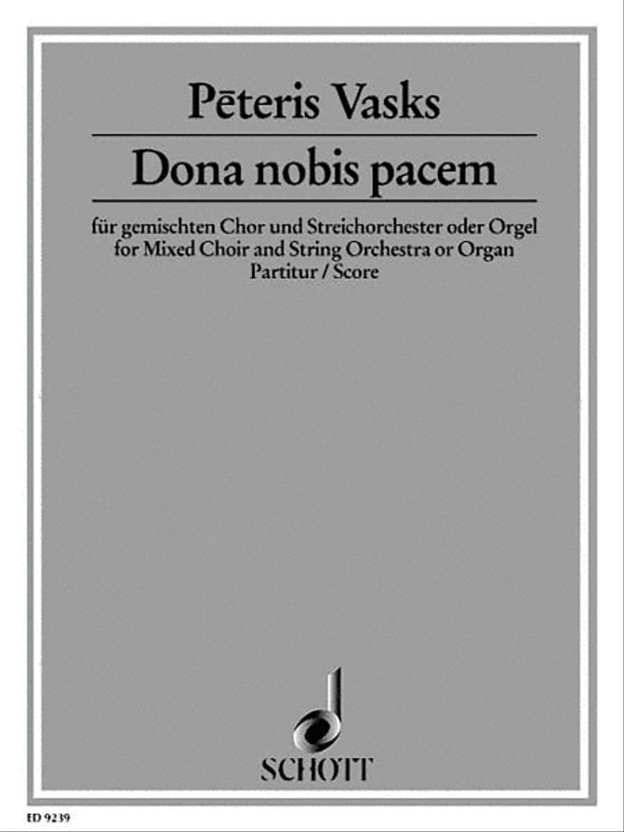 Dona Nobis Pacem Choir scores gallery preview page 1