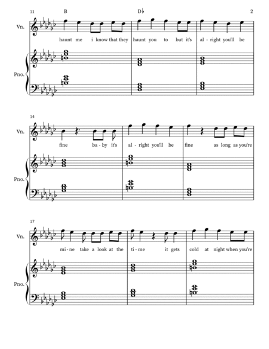 The Brightside - Violin Violin Solo scores gallery preview page 2