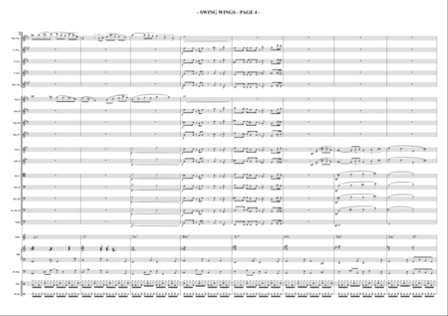 SWING WINGS Jazz Ensemble scores gallery preview page 4