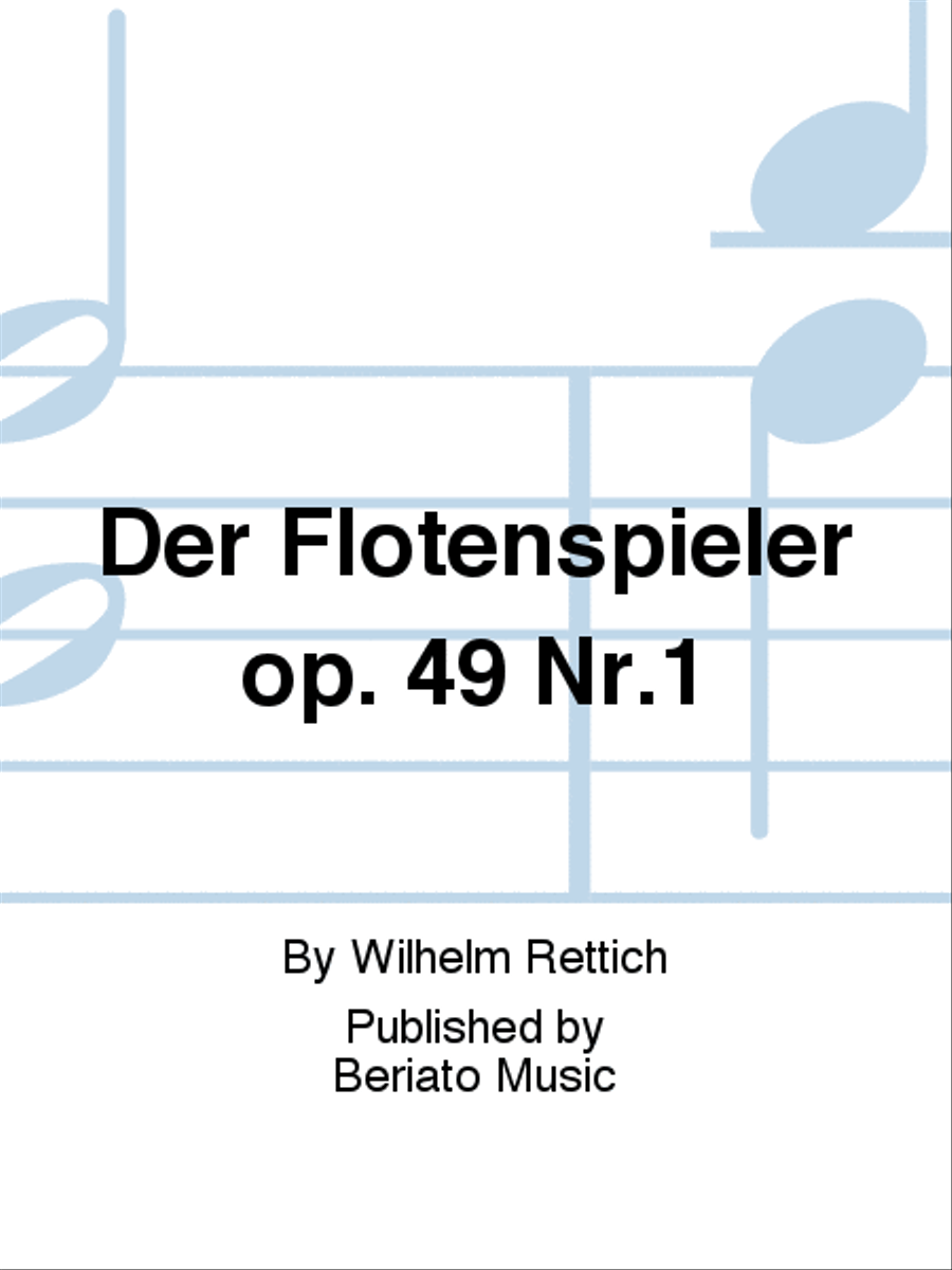 Der Flötenspieler op. 49 Nr.1 Flute scores gallery preview page 1