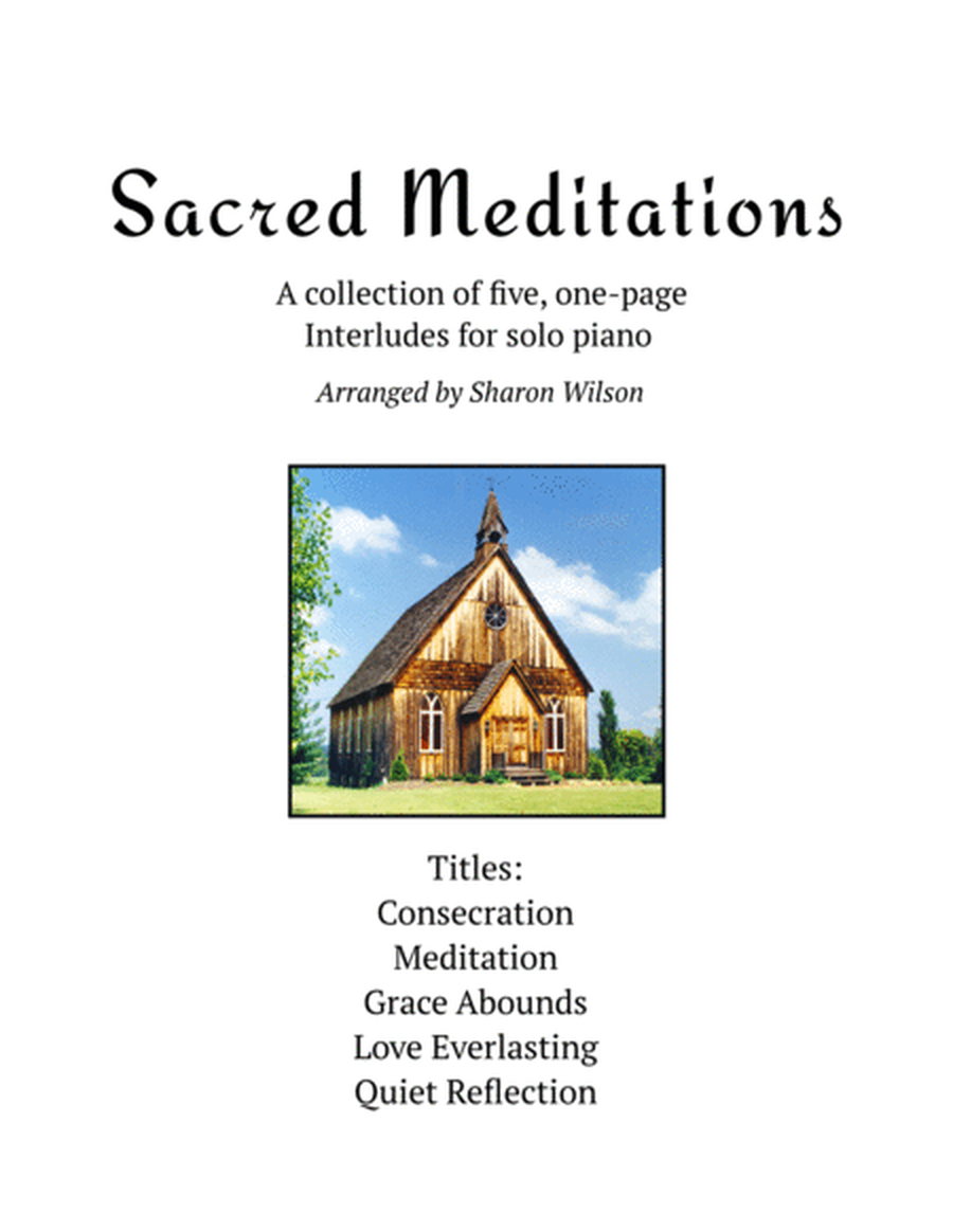Sacred Meditations (A Collection of One-Page Interludes for Solo Piano) image number null