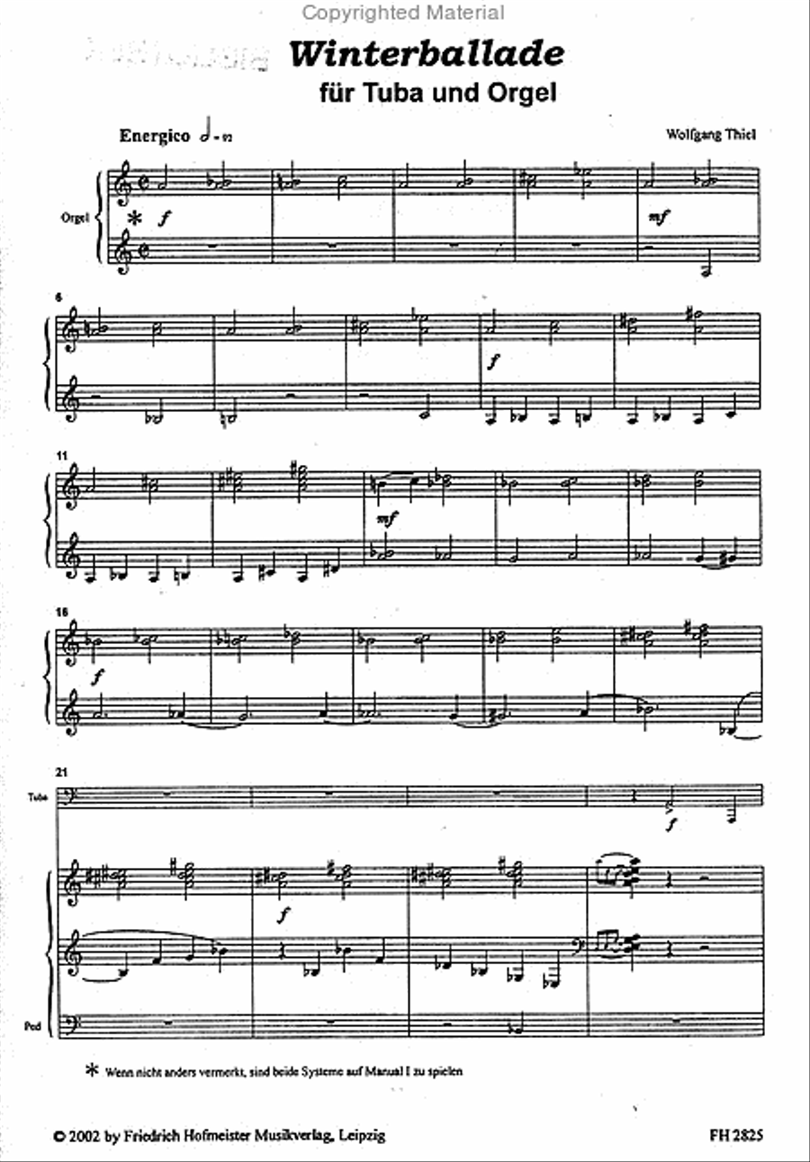 Winterballade Tuba scores gallery preview page 2