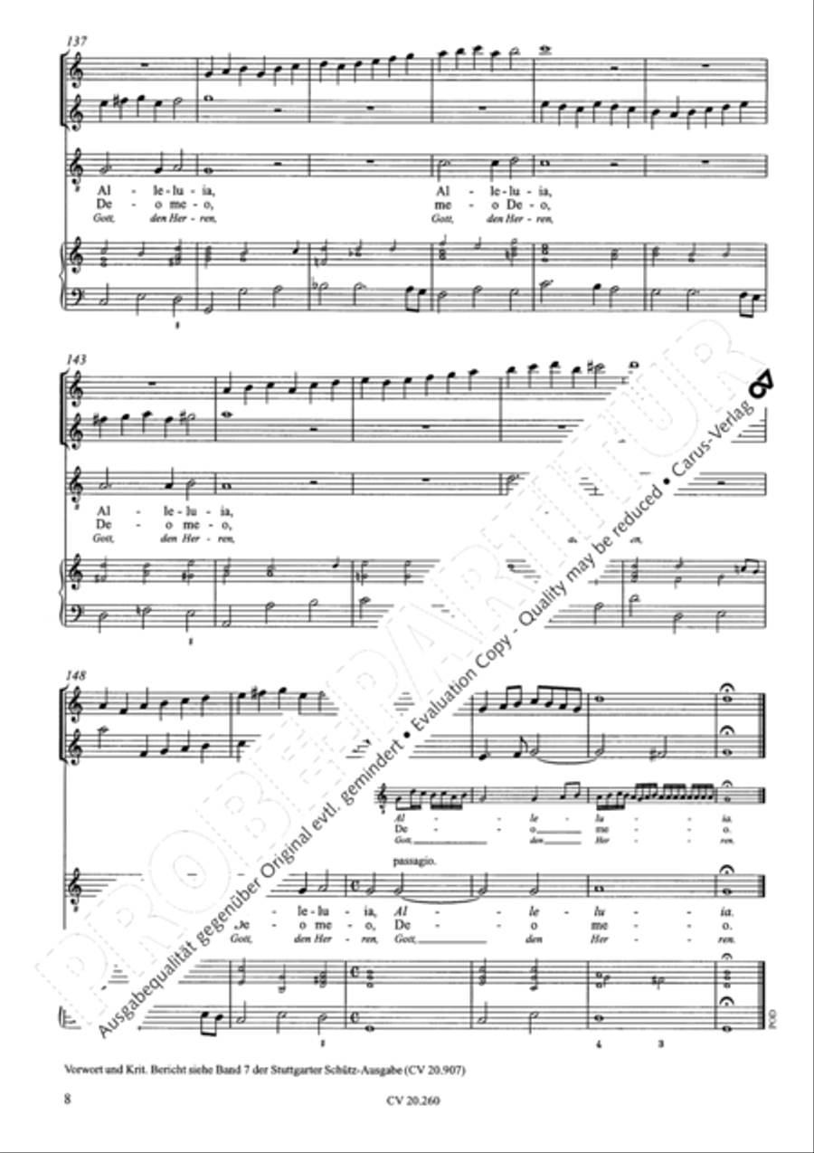 Cantabo Domino in vita mea Tenor Voice scores gallery preview page 9