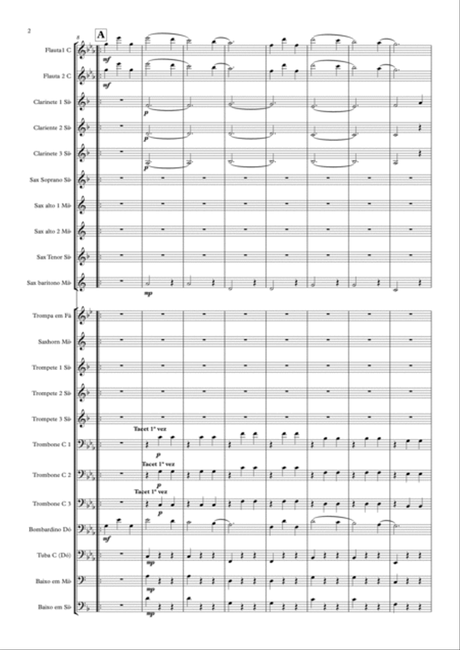 Valsa Cheia de Gosto Full Orchestra scores gallery preview page 2