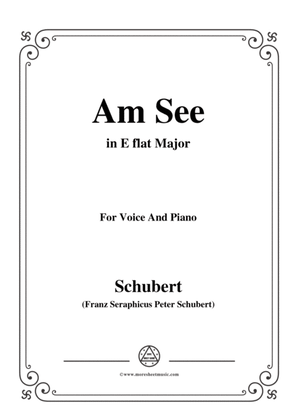 Book cover for Schubert-Am See,in E flat Major,for Voice&Piano