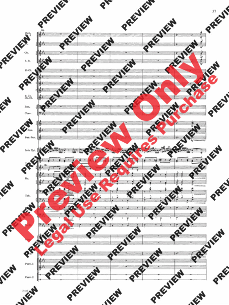 Le Carnaval de Venise Concert Band scores gallery preview page 38