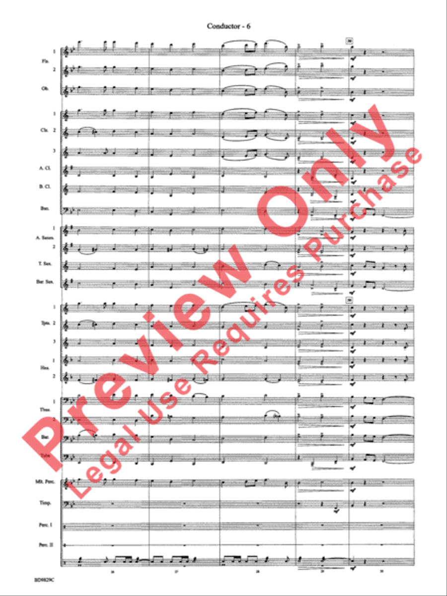 Christmas Winds (Overture) Concert Band scores gallery preview page 8