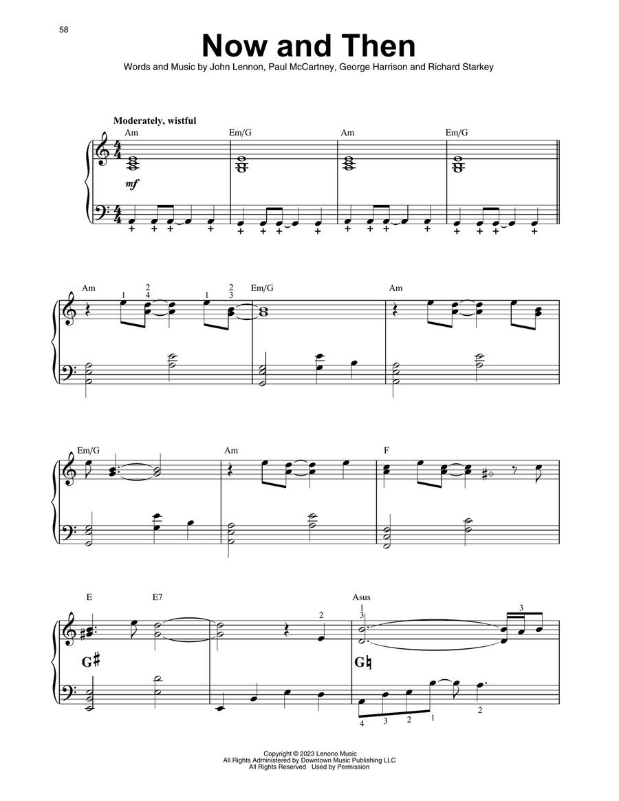 Now And Then Now And Then Harp scores gallery preview page 1