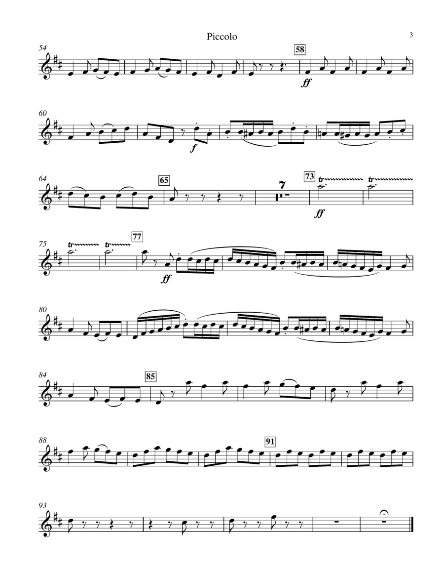 Tchaikovsky (arr. Lee): Pique Dame (The Queen of Spades) Suite, Op. 68, Set of Parts Full Orchestra scores gallery preview page 3