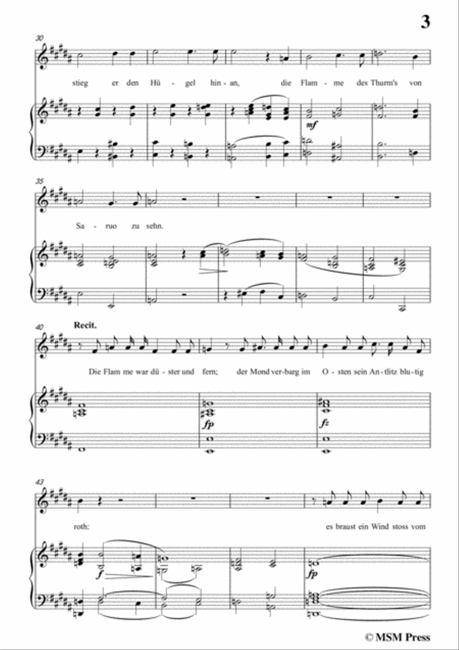 Schubert-Loda’s Gespenst,in g sharp minor,D.150,for Voice and Piano Voice Solo scores gallery preview page 5