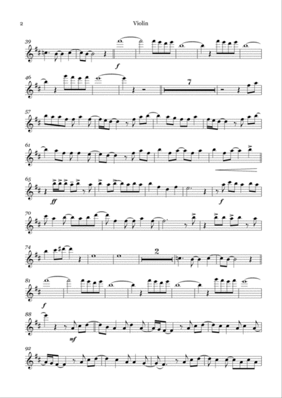 Crocodile Rock Piano Quartet scores gallery preview page 4