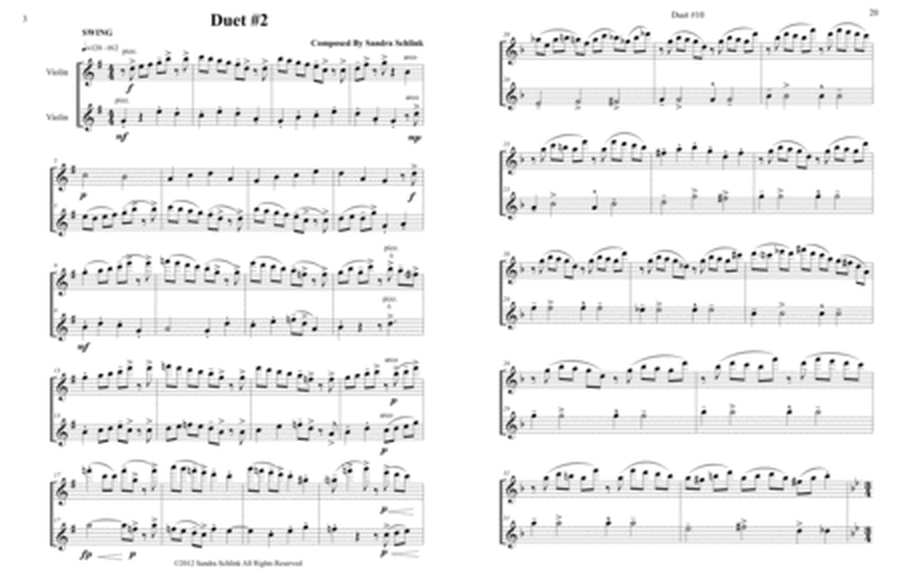 Jazz VIolin Duet book 3 in string keys