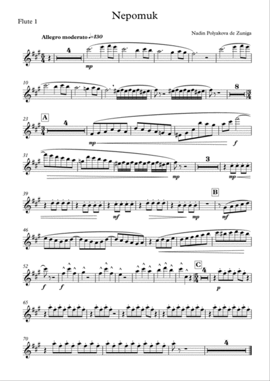Nepomuk. Parts Small Ensemble scores gallery preview page 3