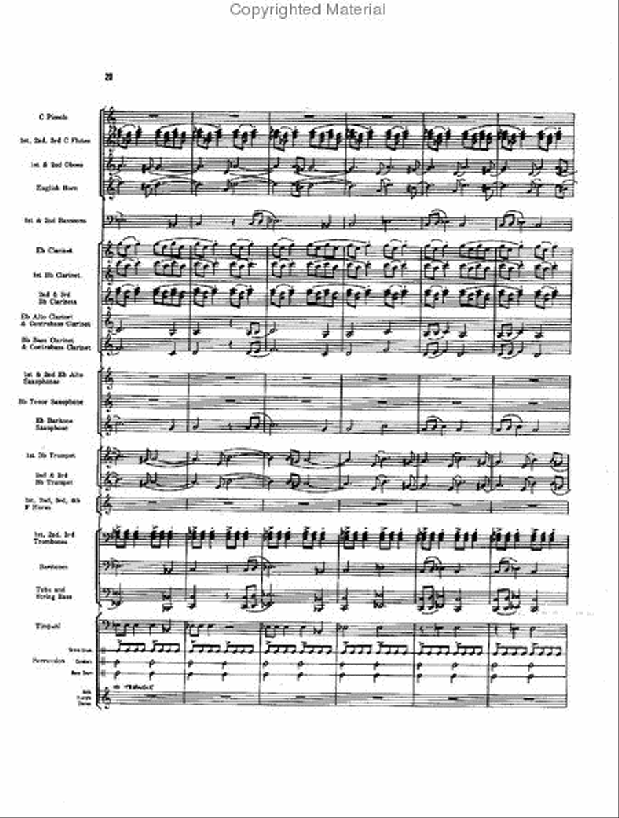 Caccia and Chorale Concert Band scores gallery preview page 19