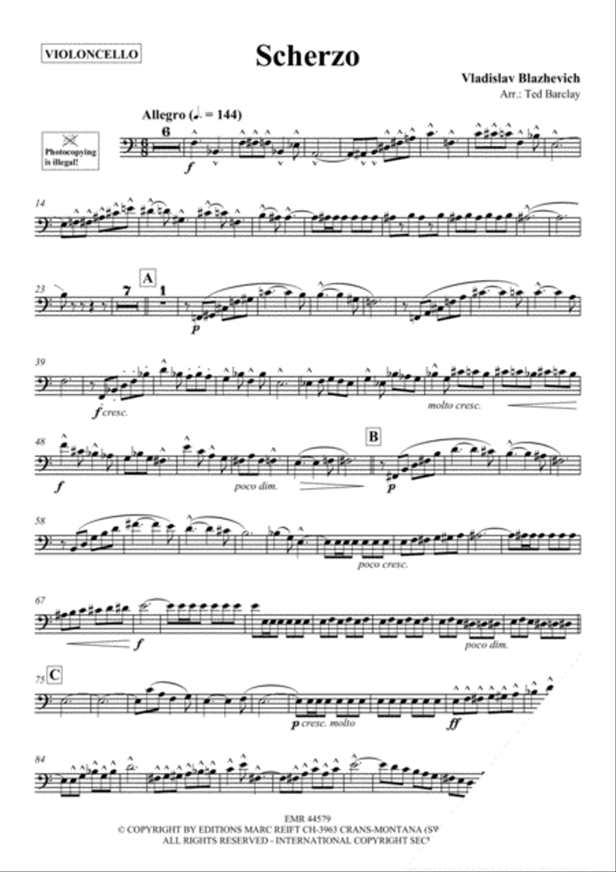 Scherzo Piano Accompaniment scores gallery preview page 3
