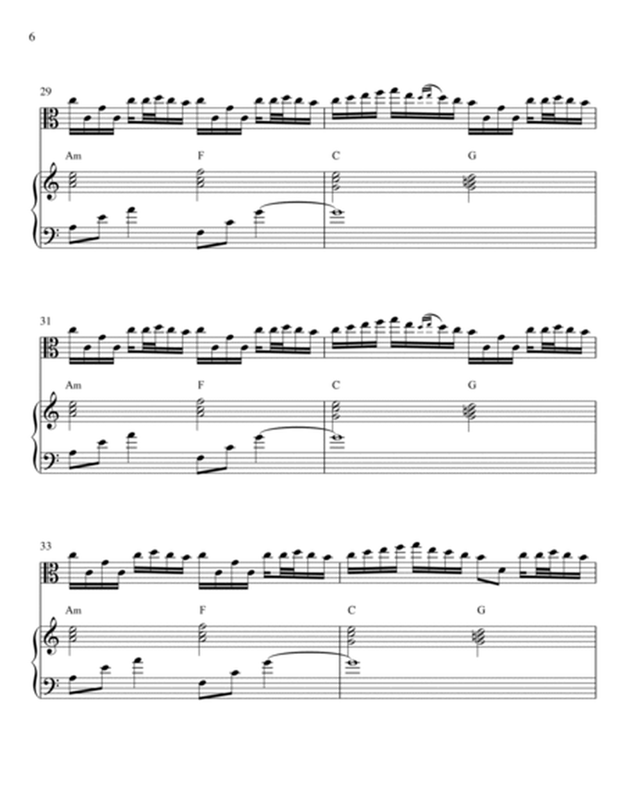 Yiruma - Rivers Flows in You (Piano and Viola) - (Am Key) - with chords image number null