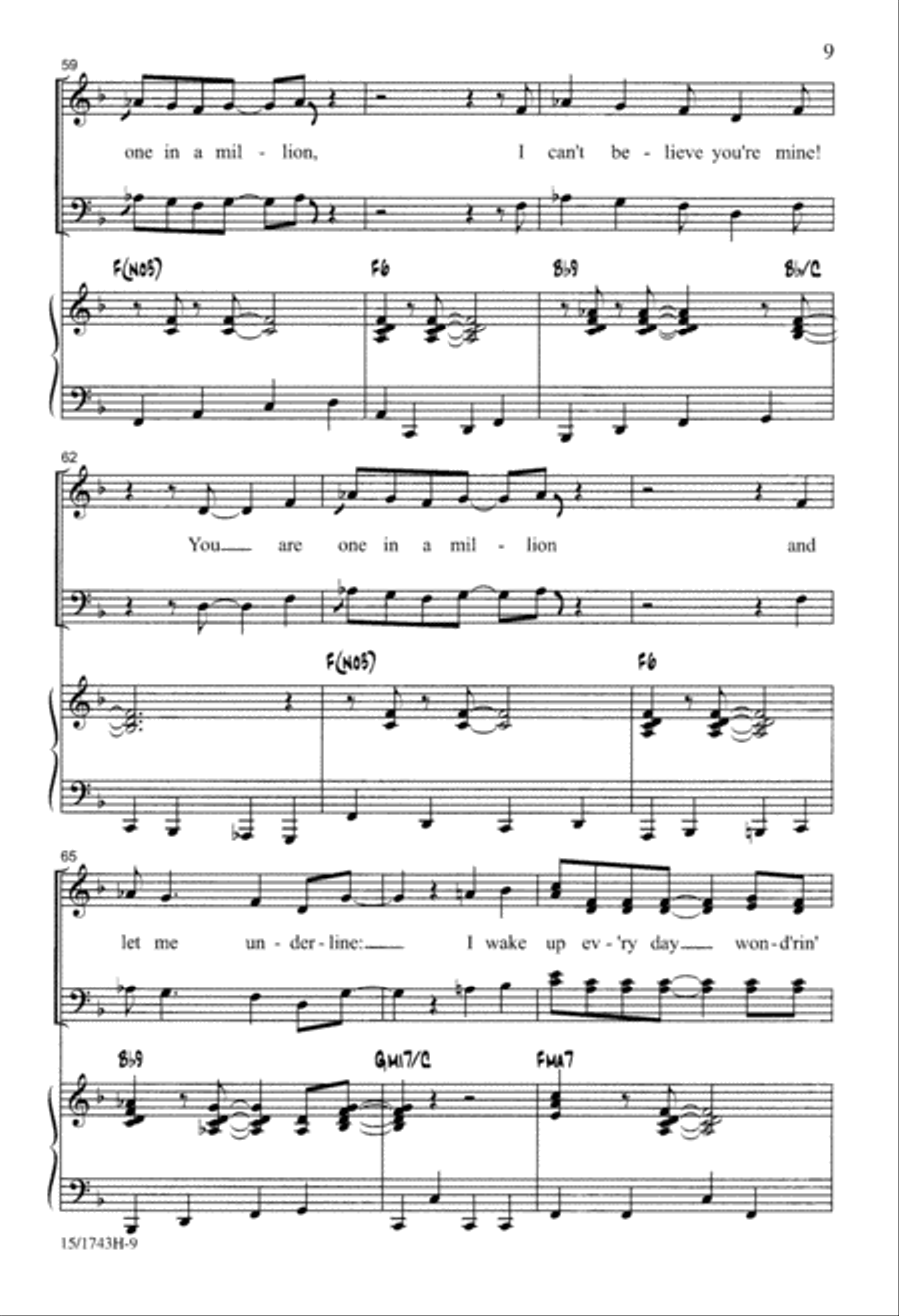 One in a Million One in a Million 4-Part scores gallery preview page 10