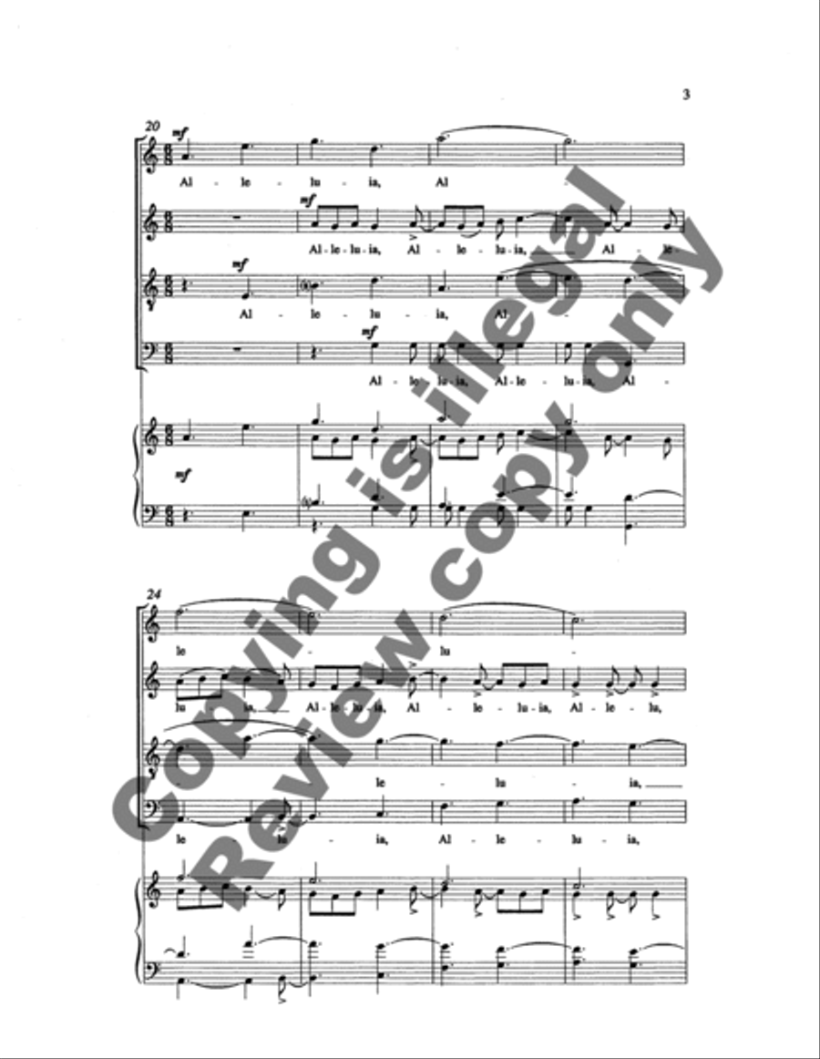 Alleluia 4-Part scores gallery preview page 8