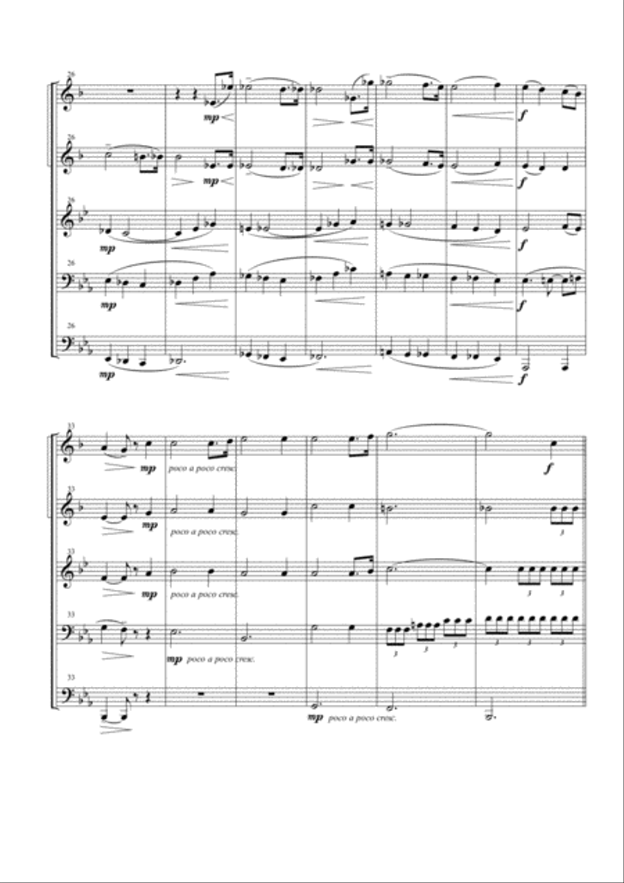 The Pilgrim's Chorus for Brass Quintet Brass Quintet scores gallery preview page 5