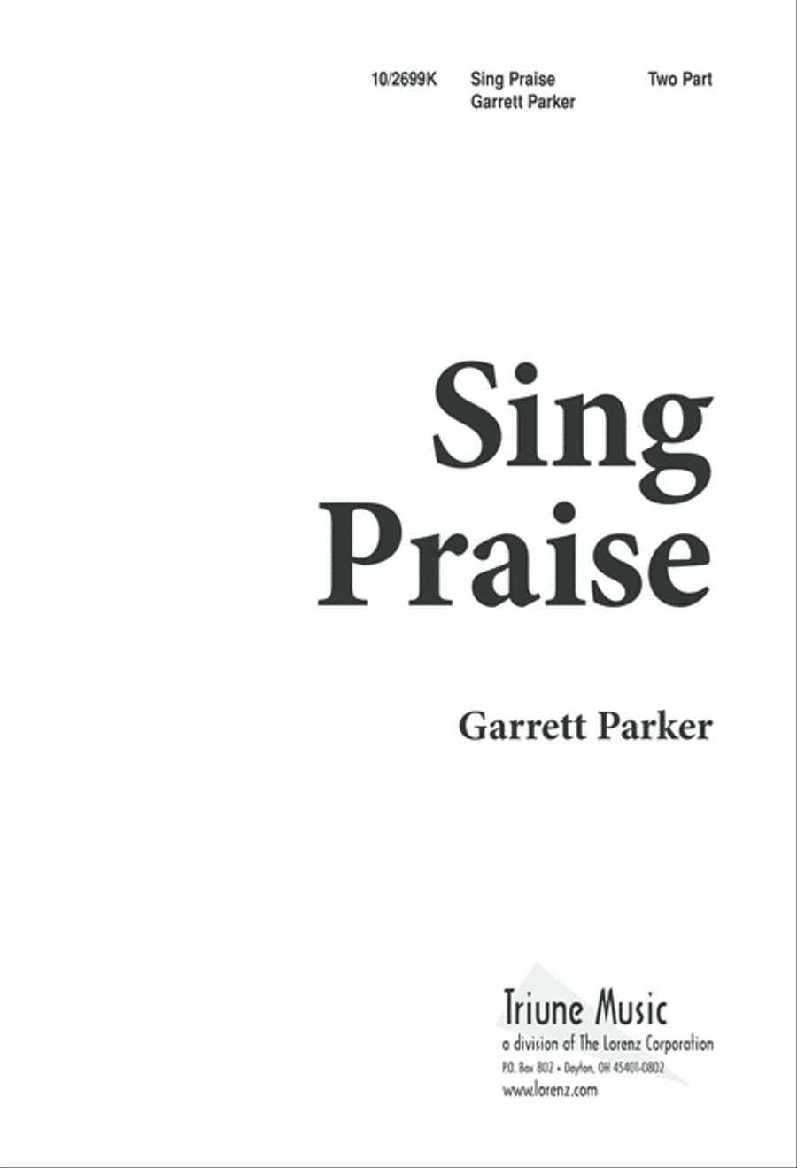 Sing Praise 2-Part scores gallery preview page 1