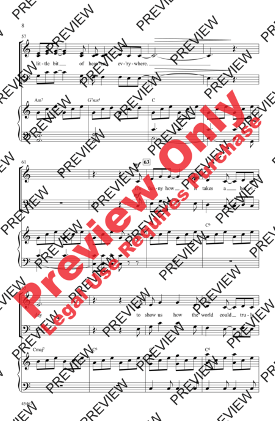 Heaven Everywhere 4-Part scores gallery preview page 20