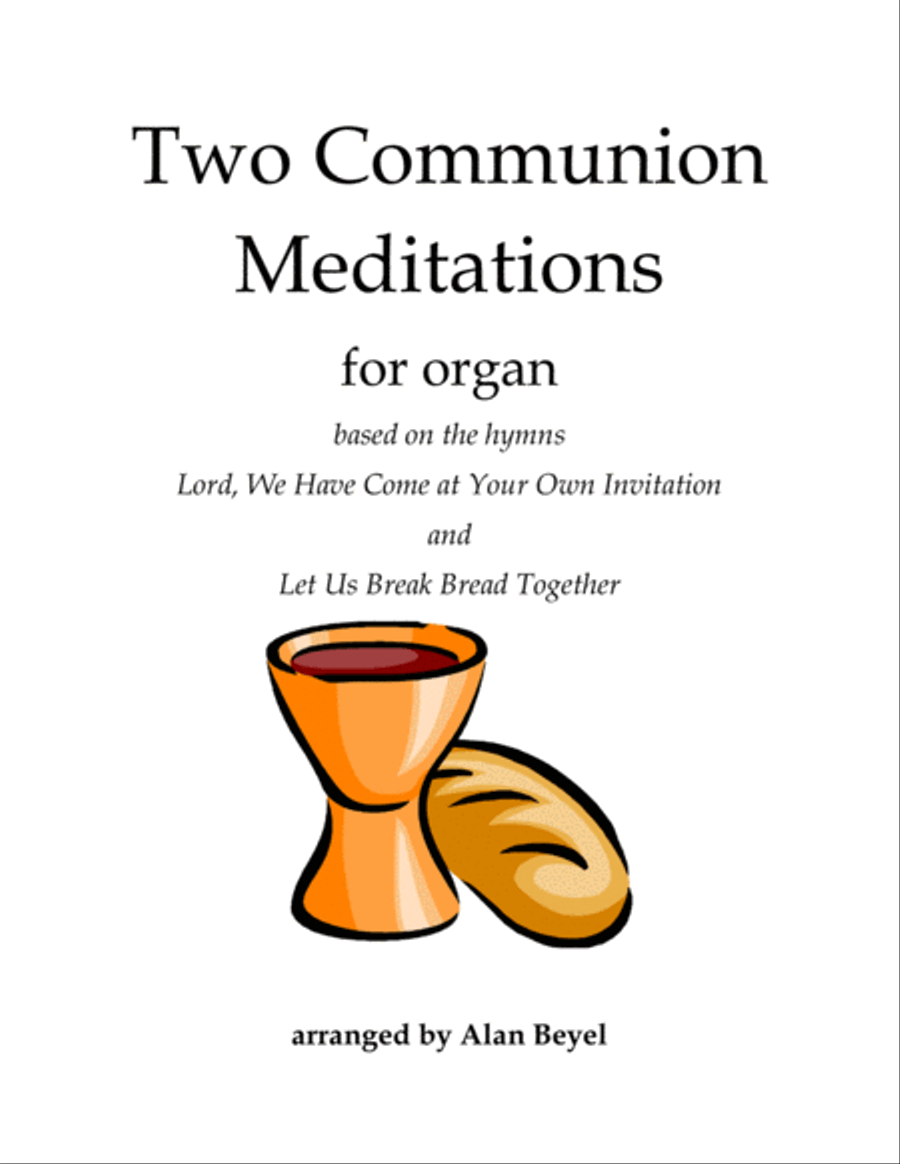 Two Communion Meditations for organ Organ Solo scores gallery preview page 1