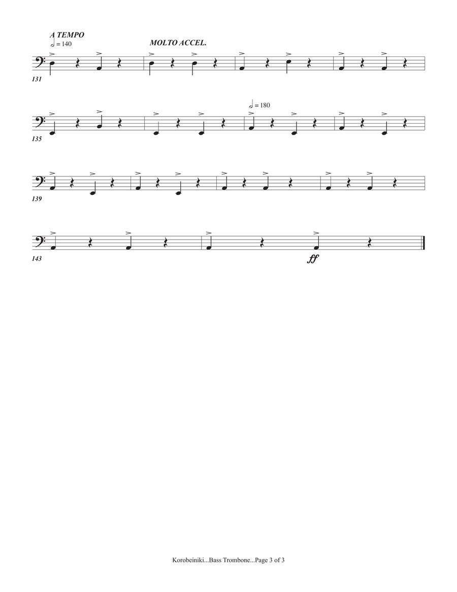 Korobeiniki (from Tetris) Full Orchestra scores gallery preview page 3