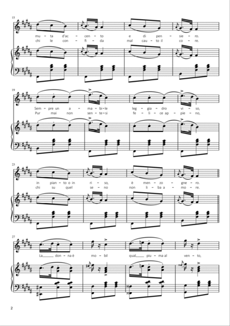 Giuseppe Verdi - La donna è mobile (from 
