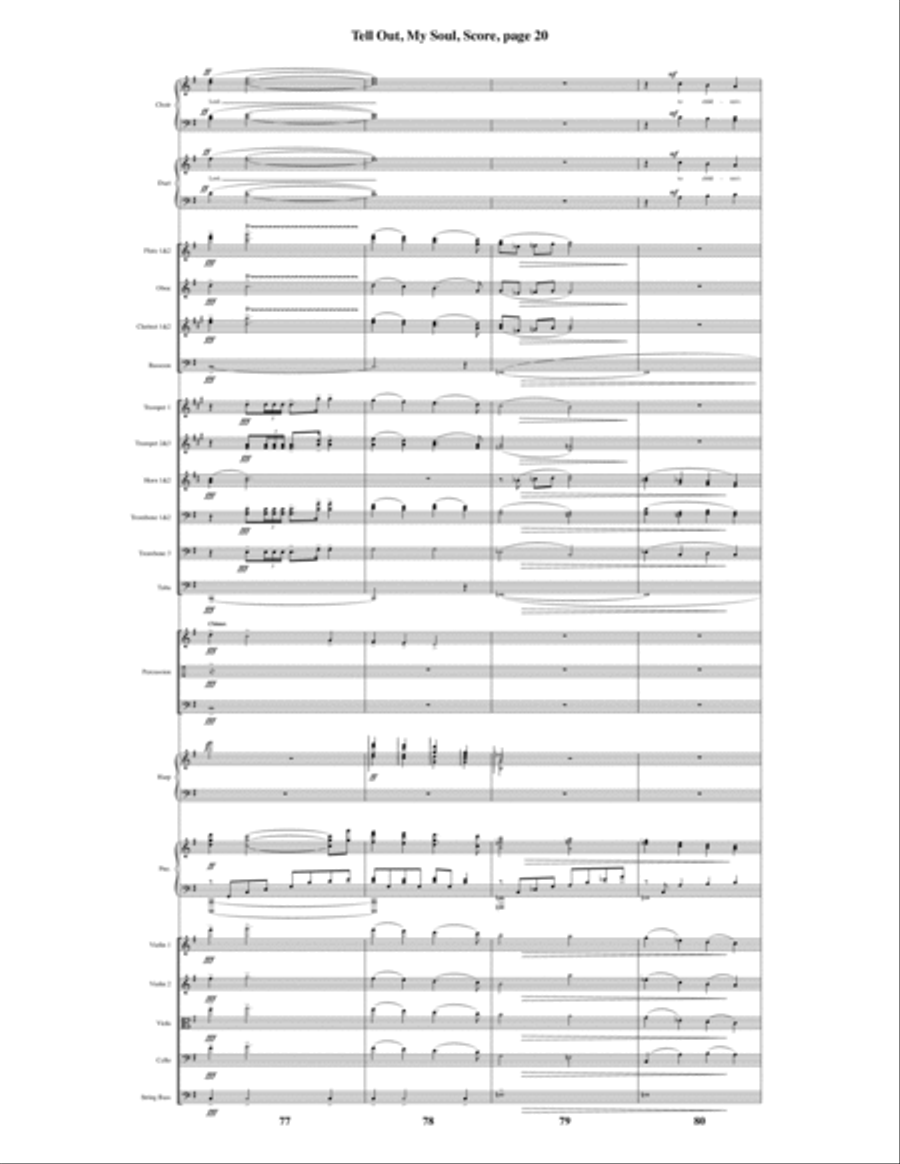 Tell Out, My Soul Tell Out, My Soul Choir scores gallery preview page 21