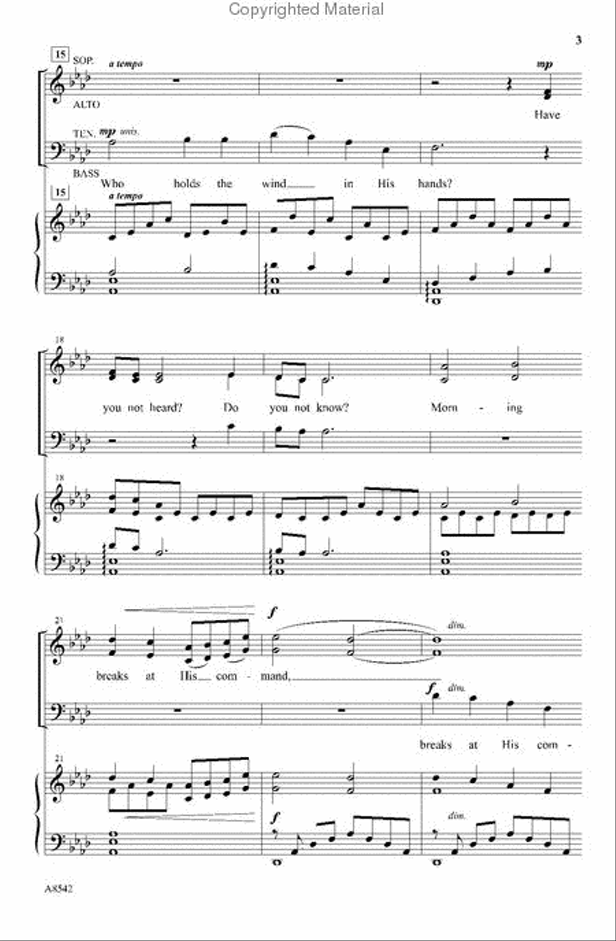Our God Is God 4-Part scores gallery preview page 3