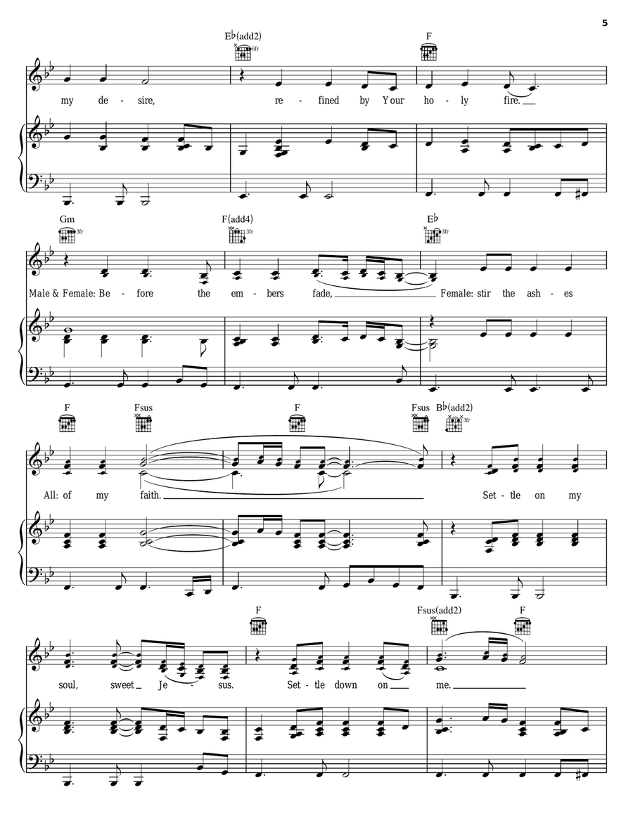 Settle On My Soul Settle On My Soul Acoustic Guitar scores gallery preview page 5