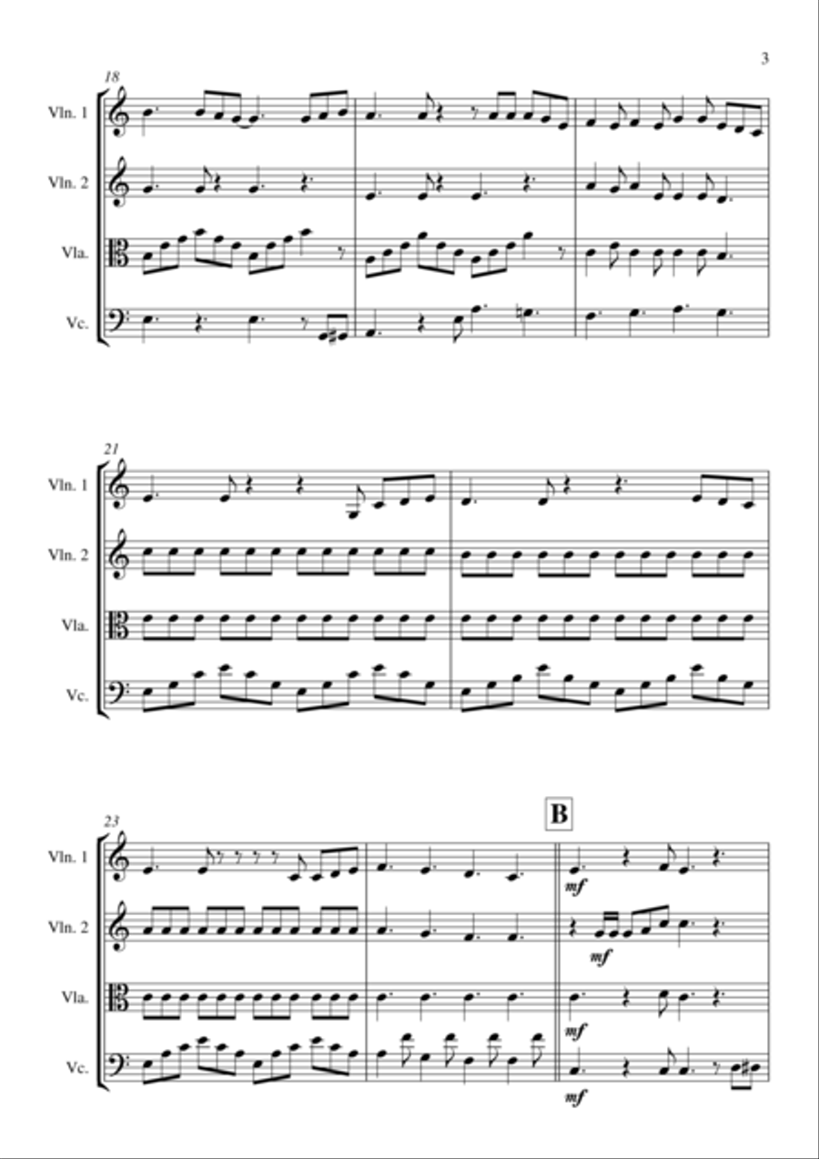 Like I'm Gonna Lose You String Quartet scores gallery preview page 4