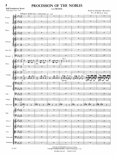 Procession of the Nobles: Score