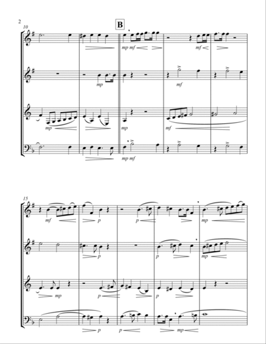 Kyrie (Durante) (Brass Quartet - 2 Trp, 1 Hrn, 1 Trb) Brass Quartet scores gallery preview page 2