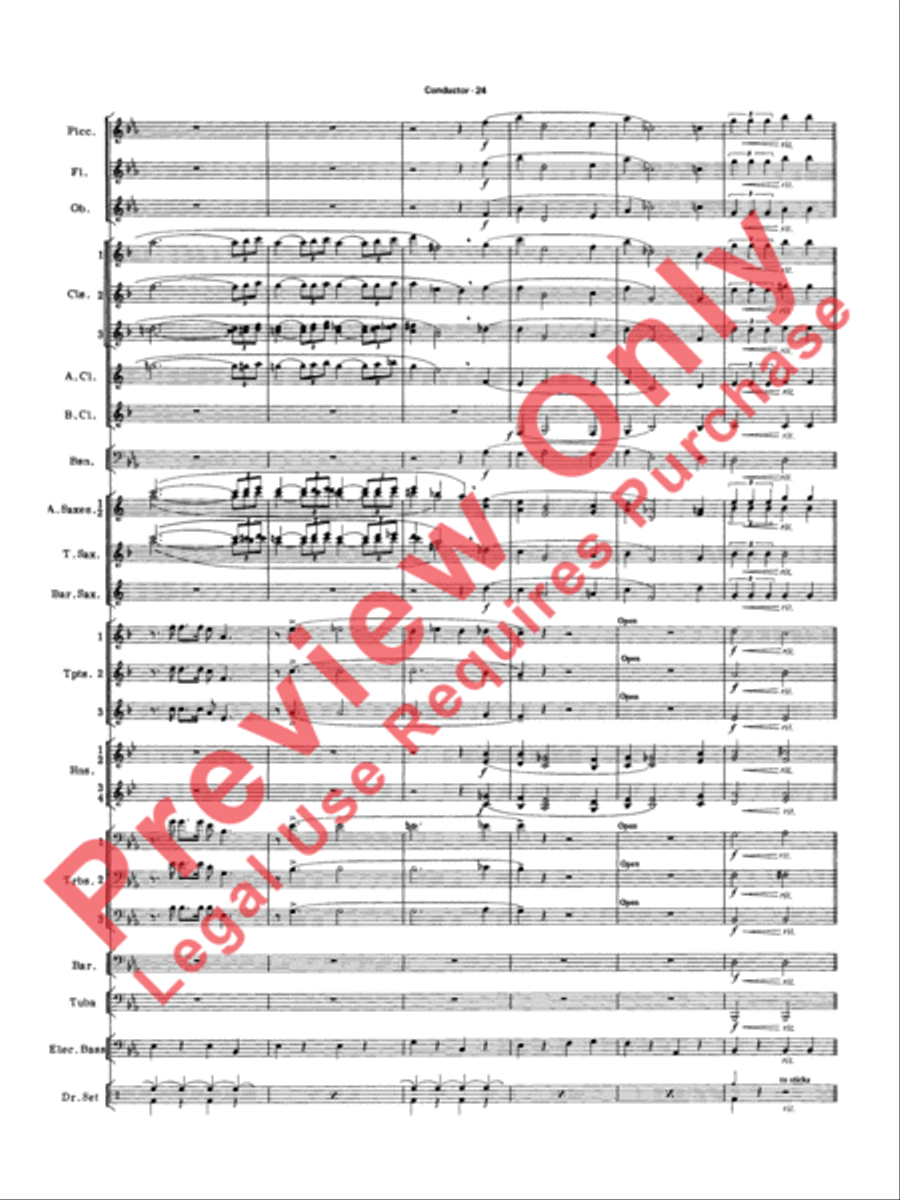 Big Band Spectacular Big Band Spectacular Concert Band scores gallery preview page 27