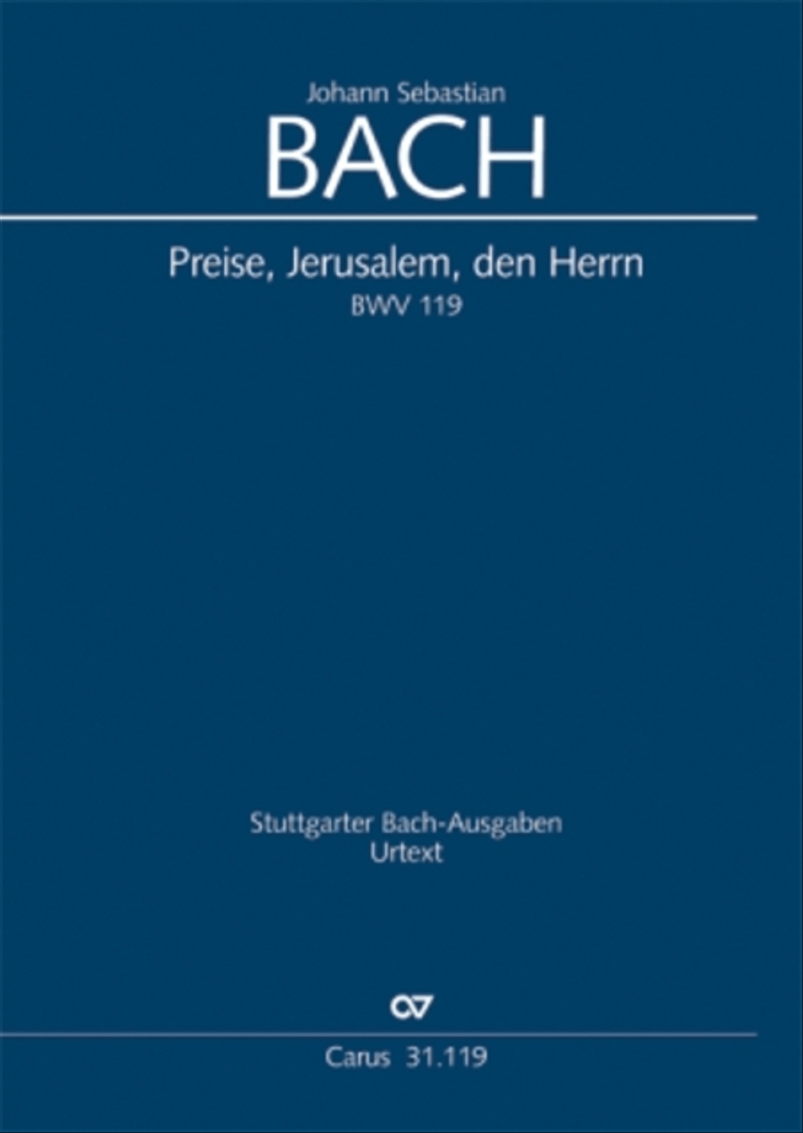 Praise the Lord, O Jerusalem (Preise, Jerusalem, den Herrn) 4-Part scores gallery preview page 1