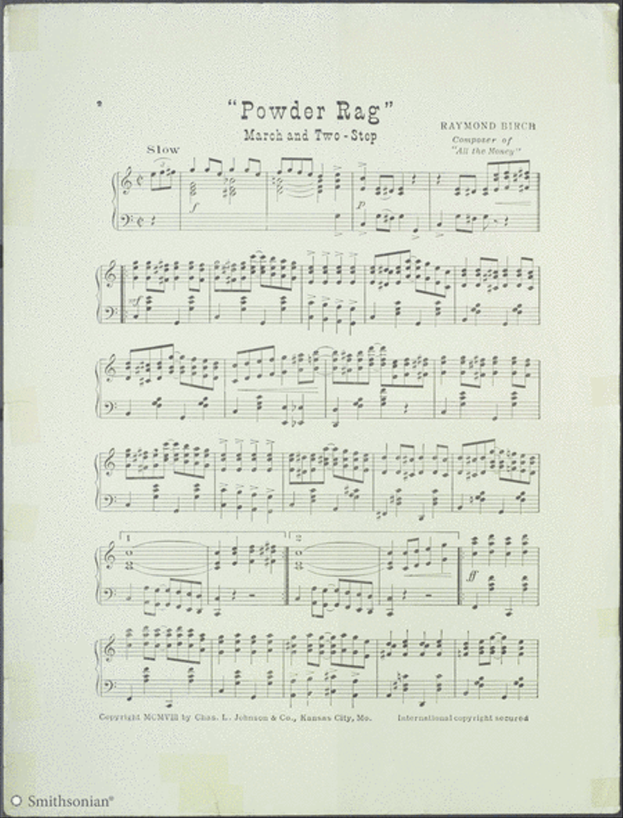 Powder Rag Piano Solo scores gallery preview page 2