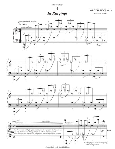 Preludes 1974-76 for Piano image number null
