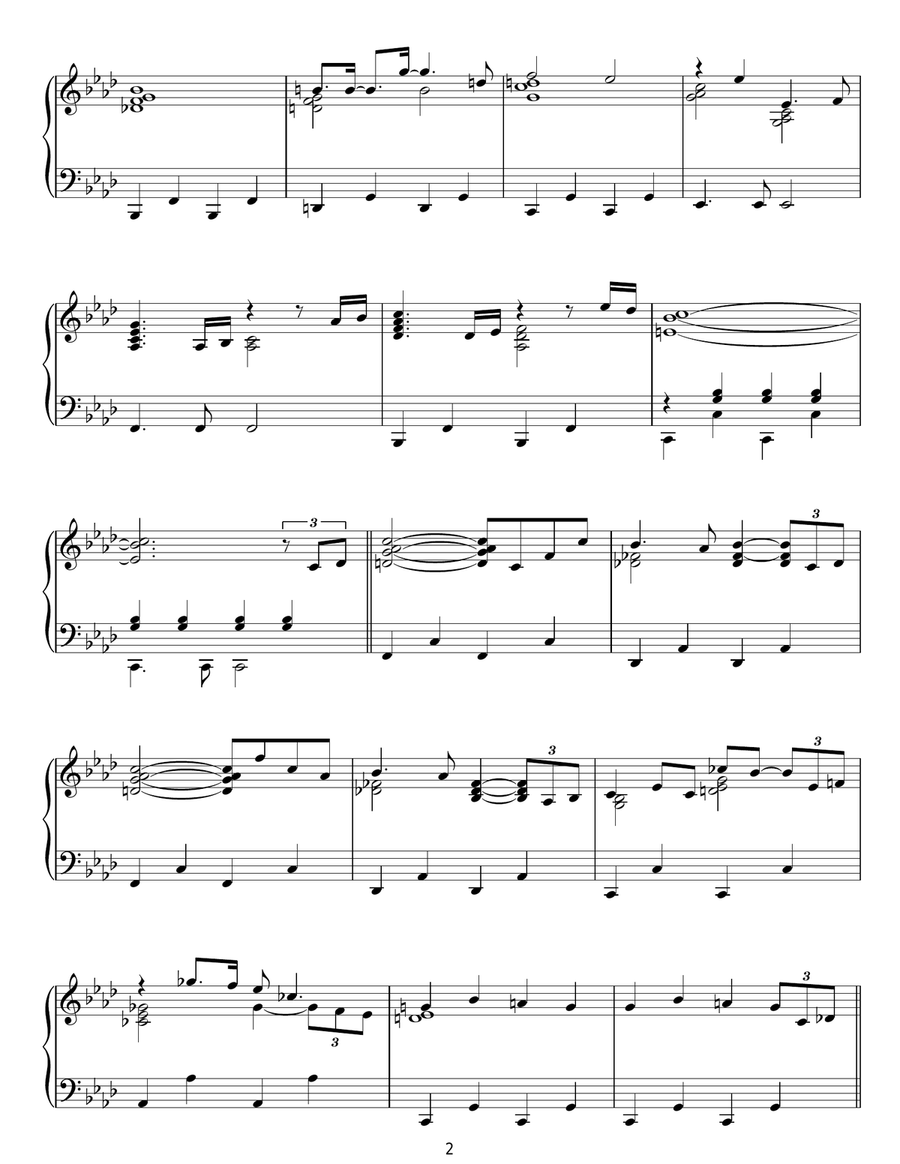 Body Heat (from Body Heat) Piano Solo scores gallery preview page 2
