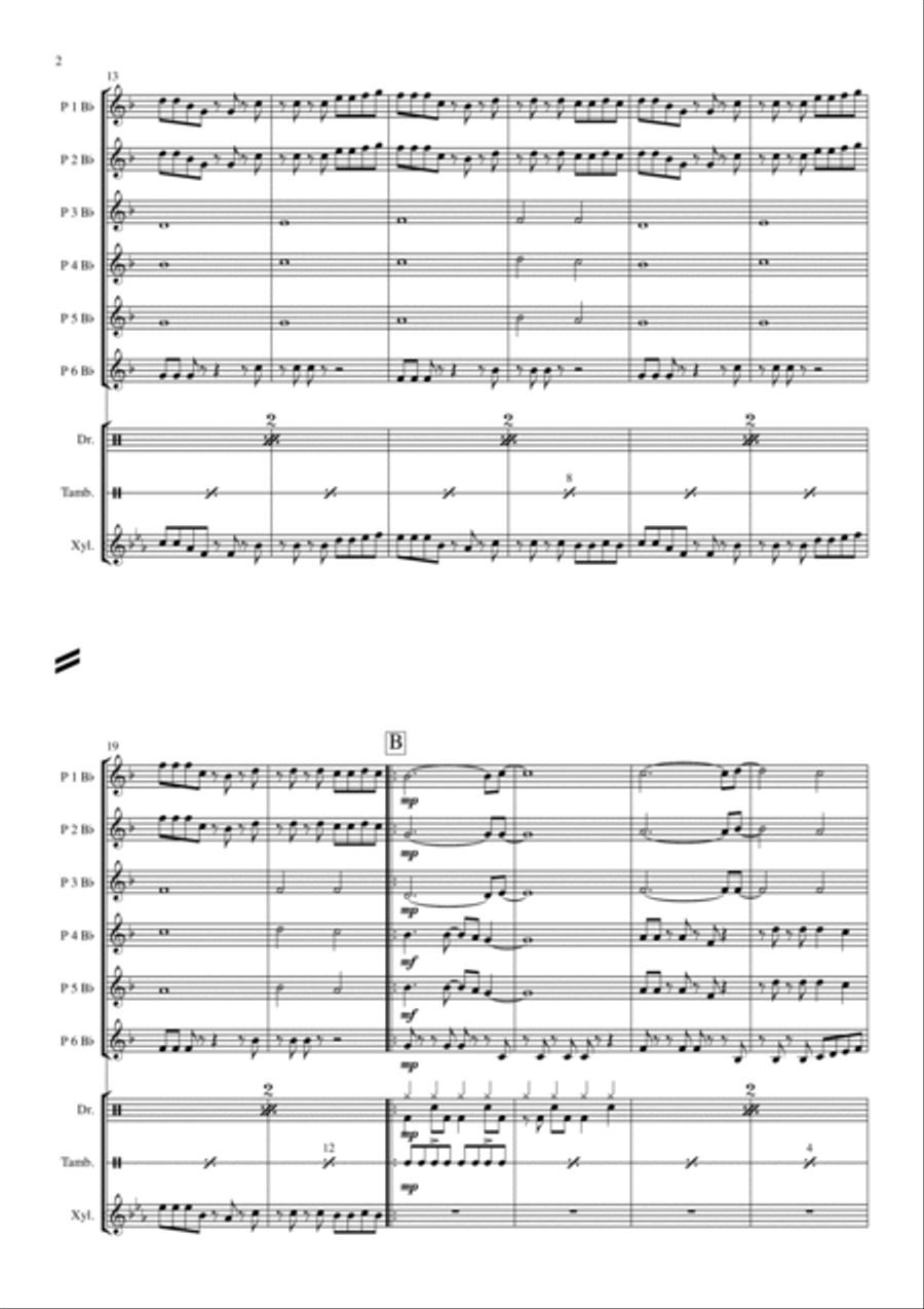 Take On Me Concert Band scores gallery preview page 2