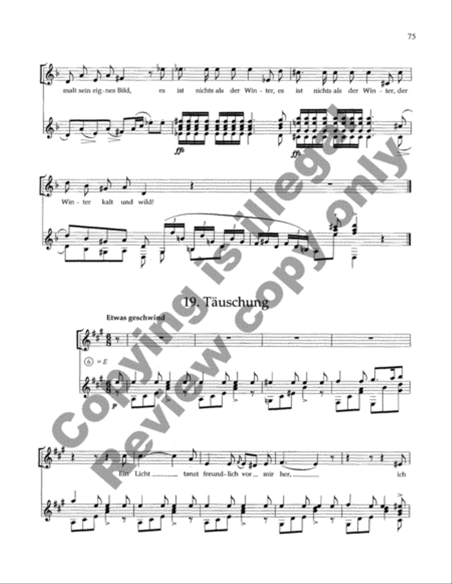 Winterreise Winterreise Medium Voice scores gallery preview page 8