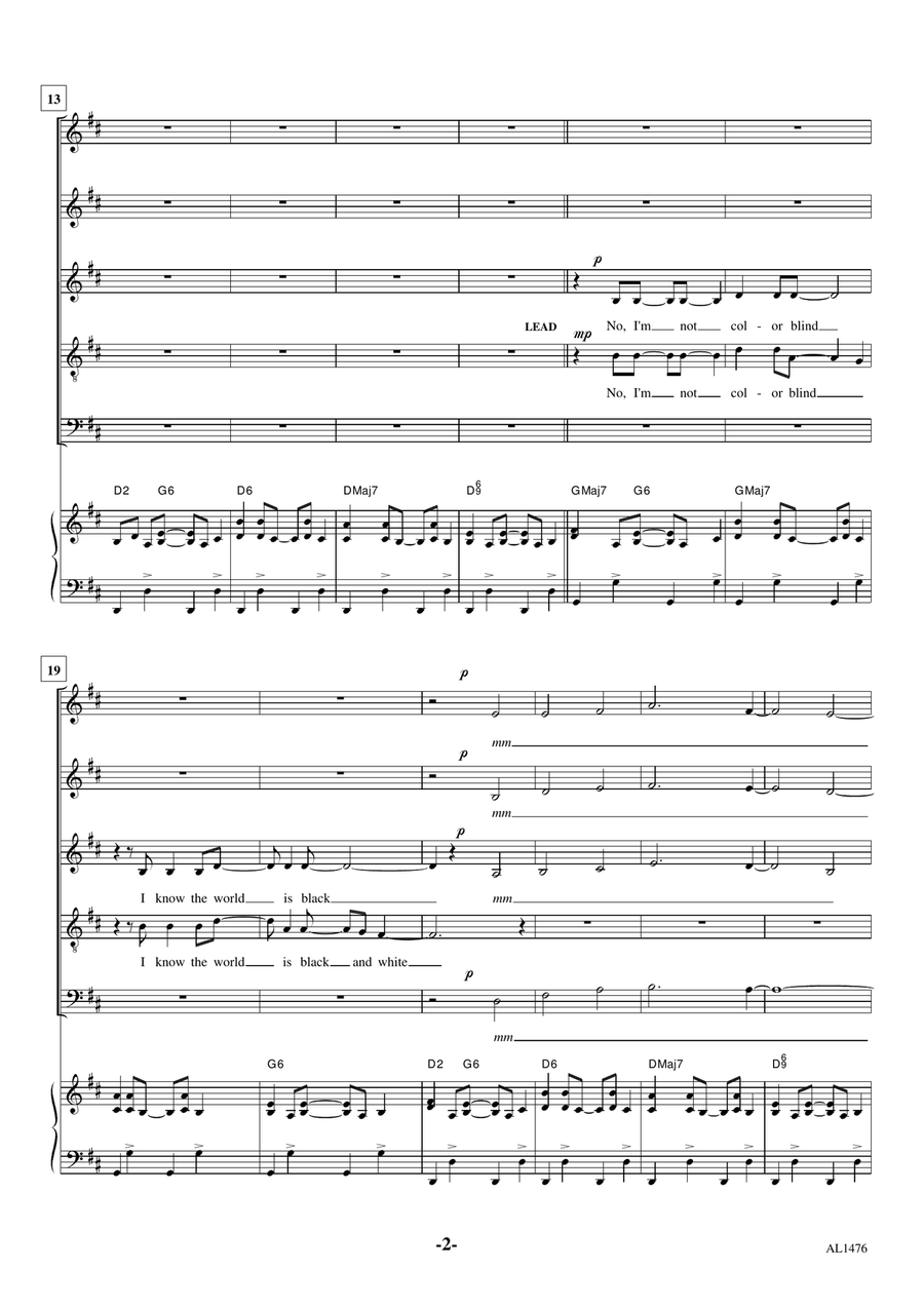 Stop This Train 4-Part scores gallery preview page 2