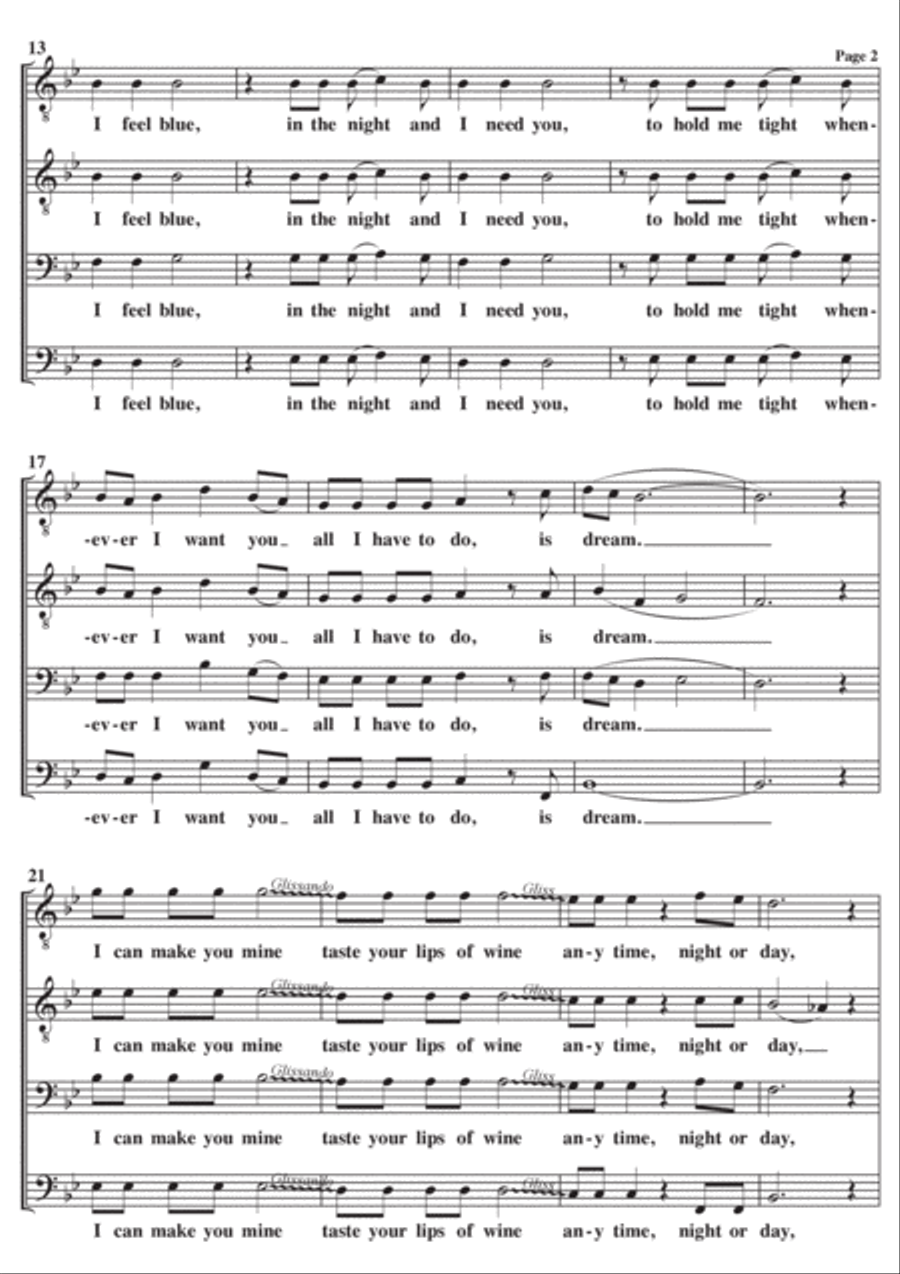 All I Have To Do Is Dream TTBB scores gallery preview page 2
