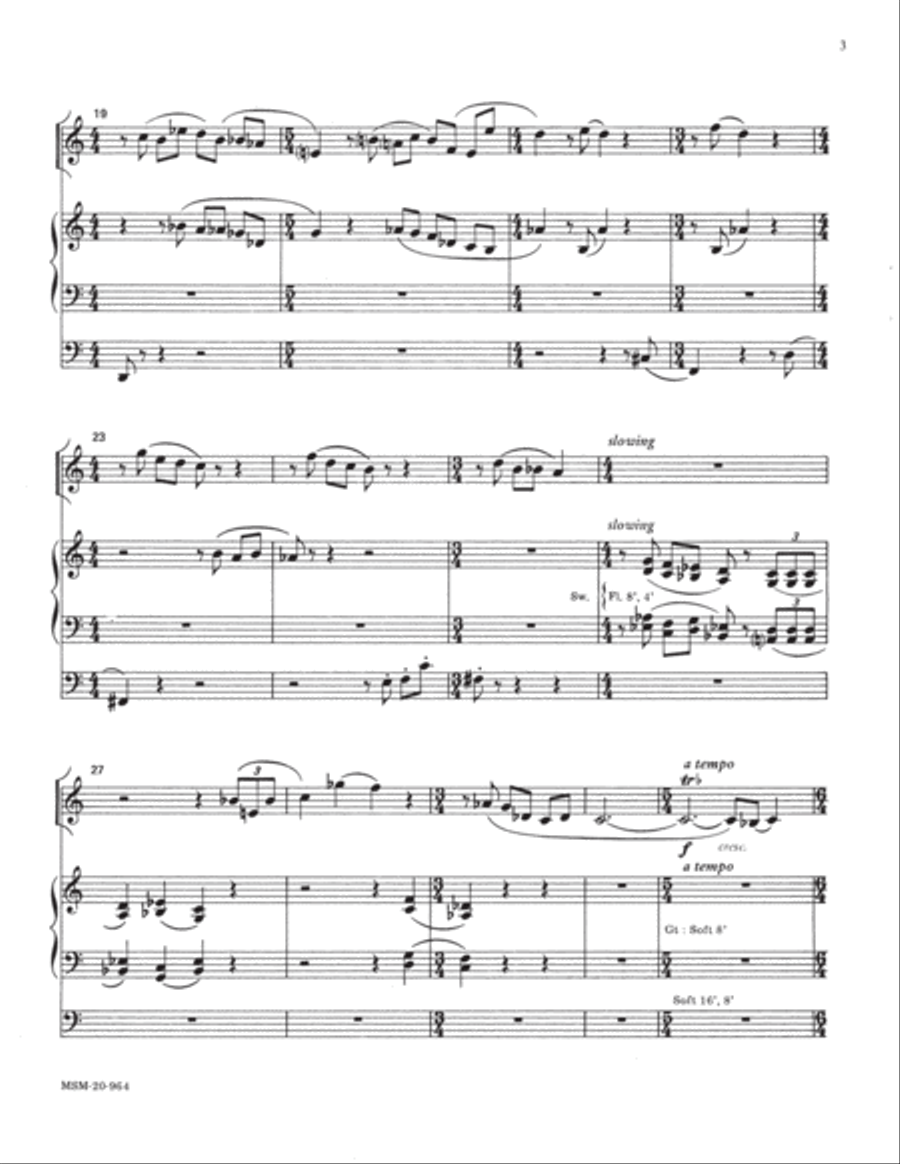 Reflections for Oboe and Organ Oboe scores gallery preview page 3