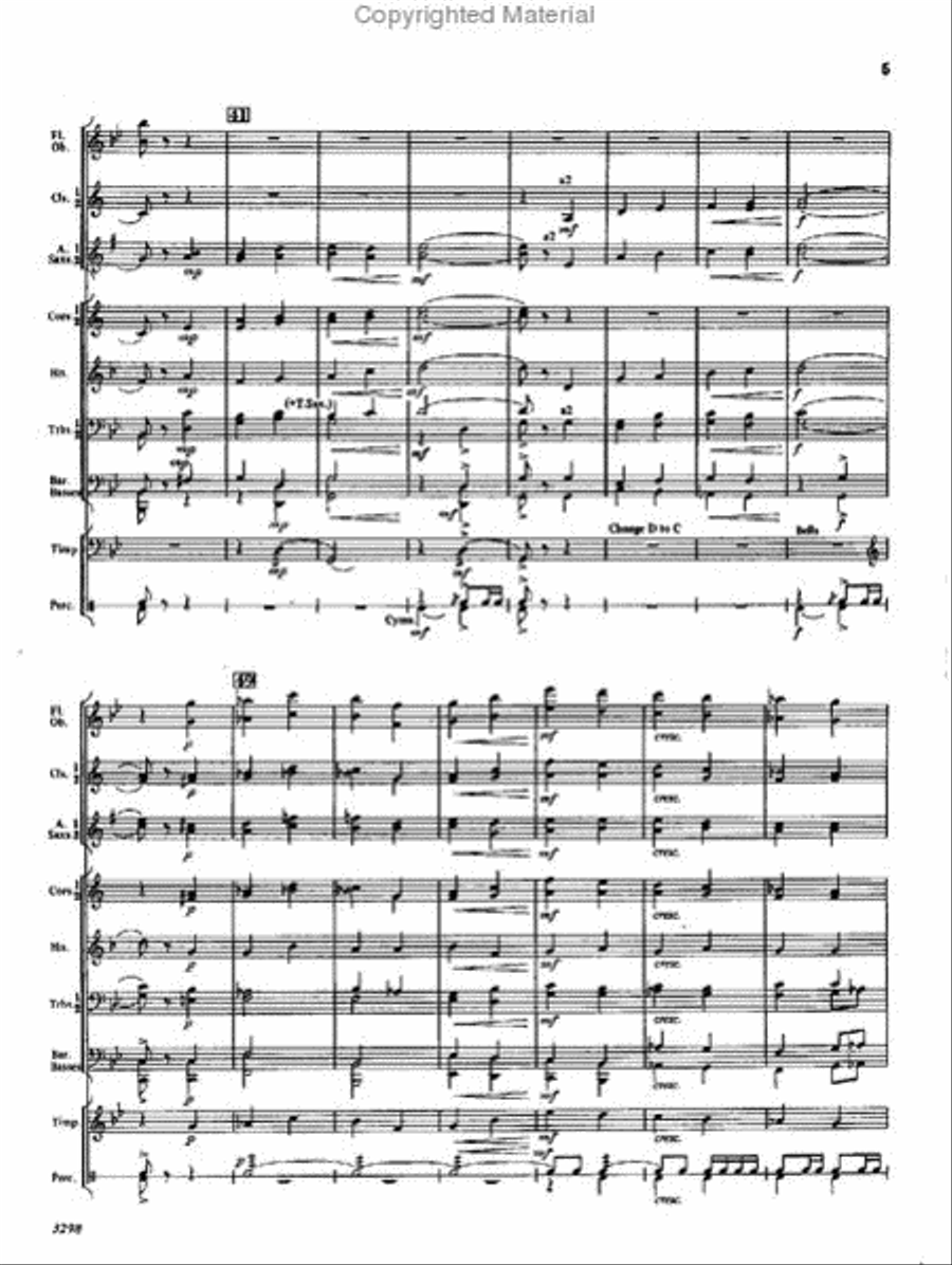 Command March Concert Band scores gallery preview page 5